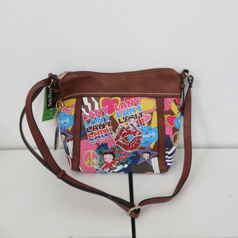 Betty Boop Women's Lany Vegan Shoulder Handbag